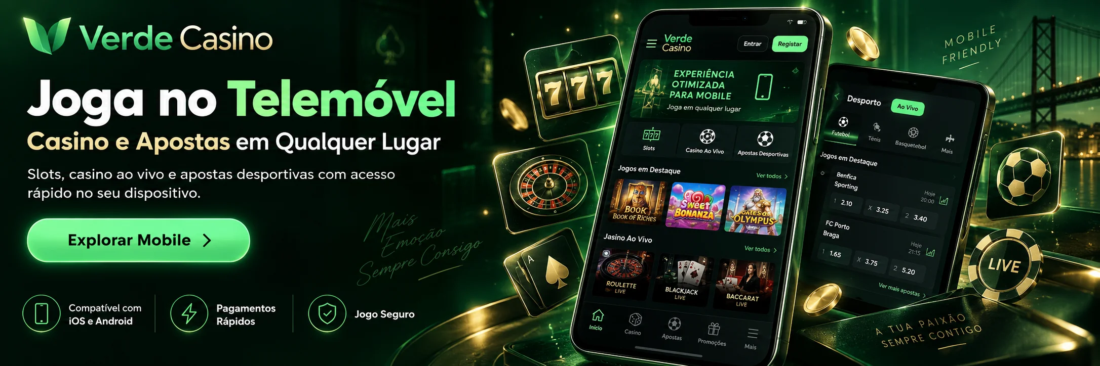 Bónus e Promoções na Verde Casino
